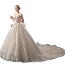 HQ305 Luxury Plus Size European Bride Dress Robe Shinny Bling Bling Princess Wedding Dress Bridal Gown vestidos de novia 2020